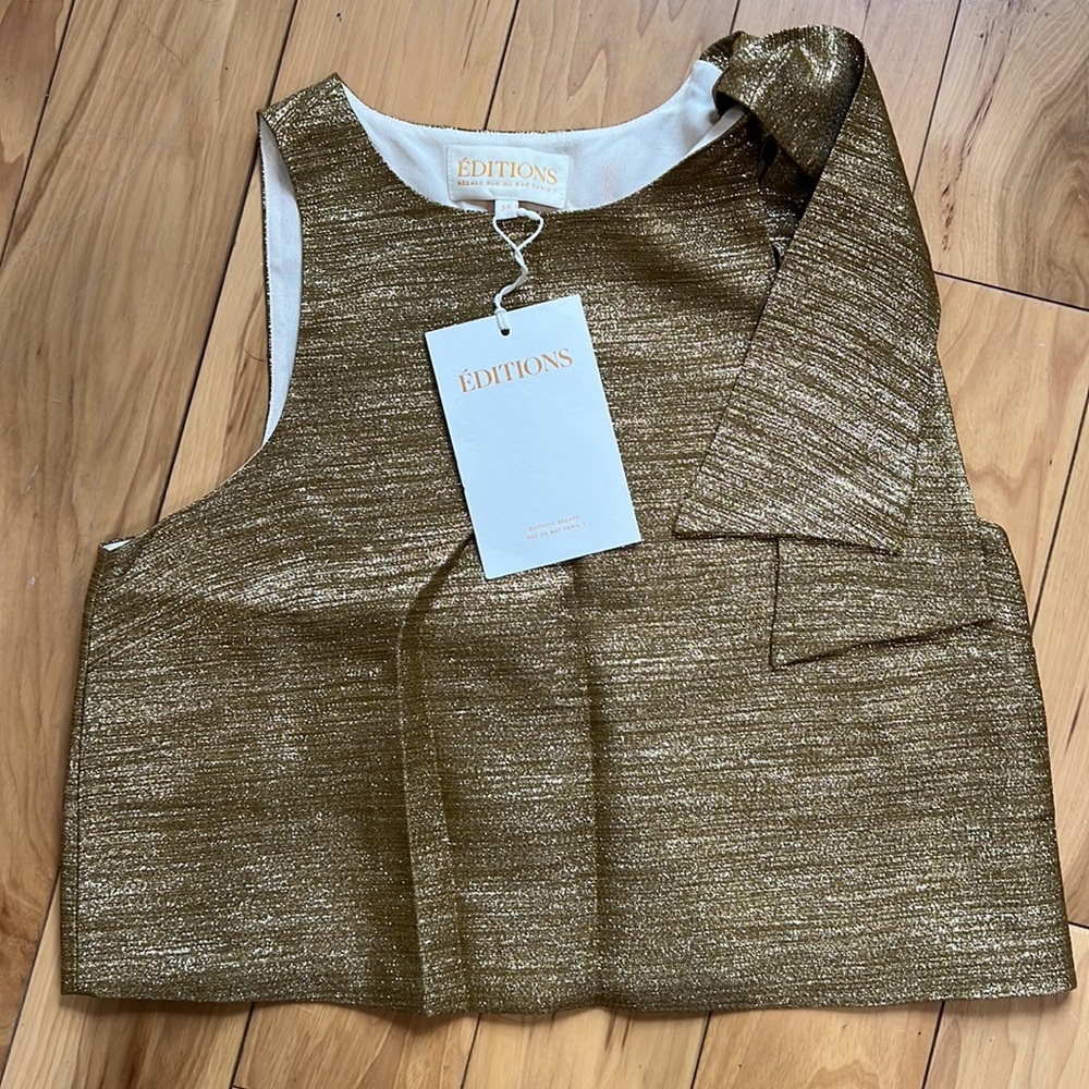 Sezane gold top